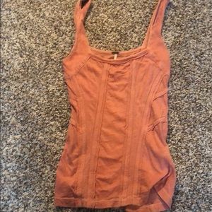 Free people corset style knit tank